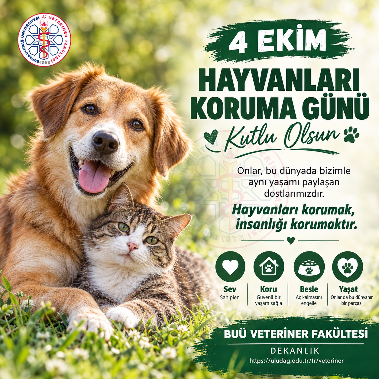 4 EKİM HAYVANLARI KORUMA GÜNÜ 